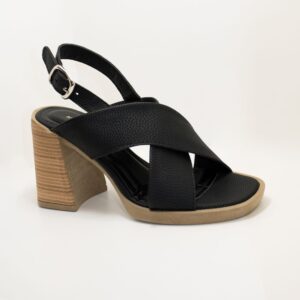 sandalias karmine negro Sandalias Karmine Negro